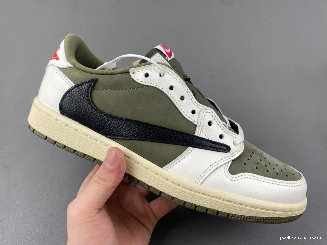 Cheap LOW AIR X DM7866-200 MEDIUM OG TRAVIS OLIVE SCOTT JORDAN 1 0704